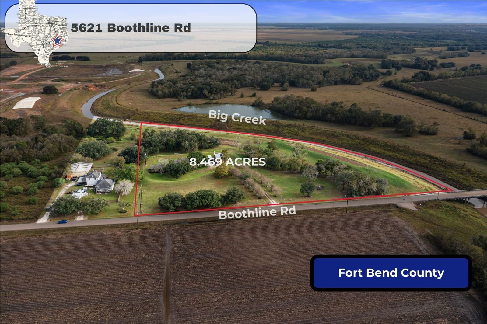 Real estate property located at 5621 Boothline, Fort Bend, W T Austin, Richmond, TX, US