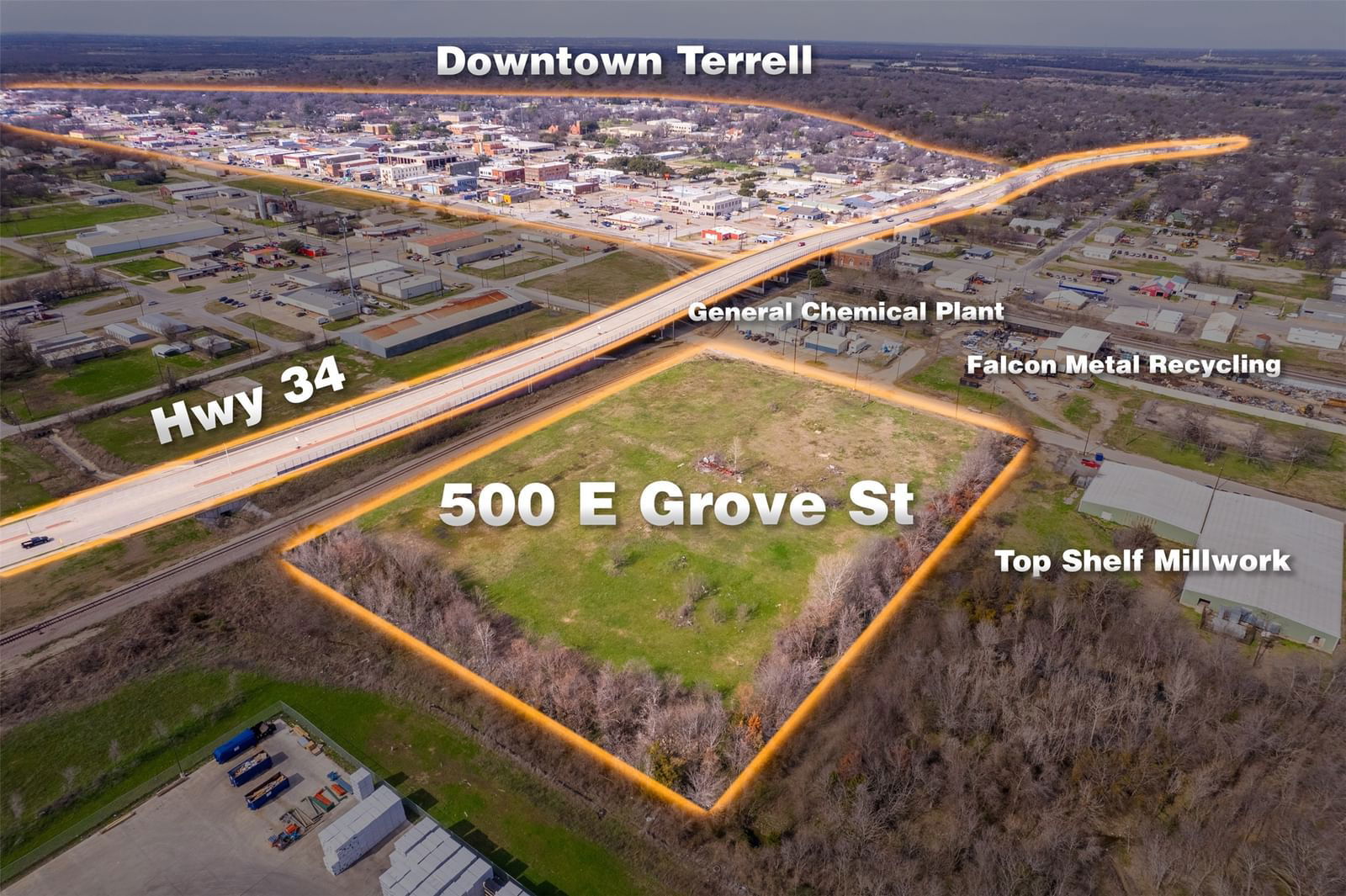 Real estate property located at 500 Grove, Kaufman, Terrell Original, Terrell, TX, US