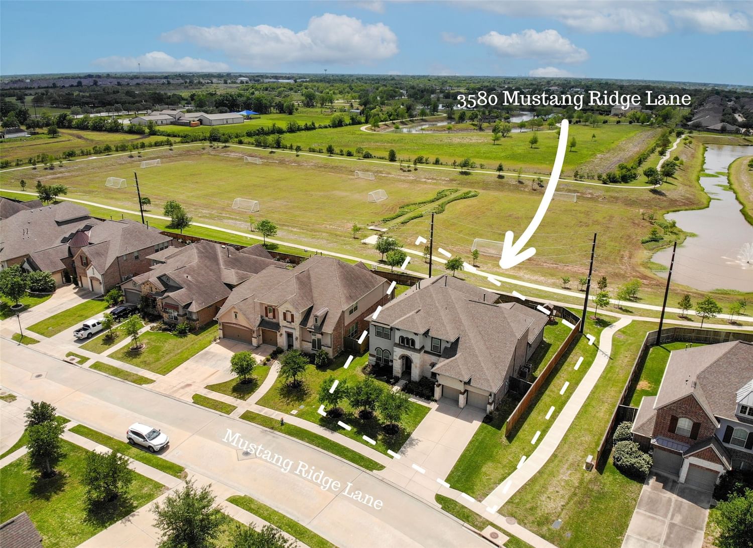 Real estate property located at 3580 Mustang Ridge, Brazoria, Southern Trails Sec 17 A0564, Pearland, TX, US