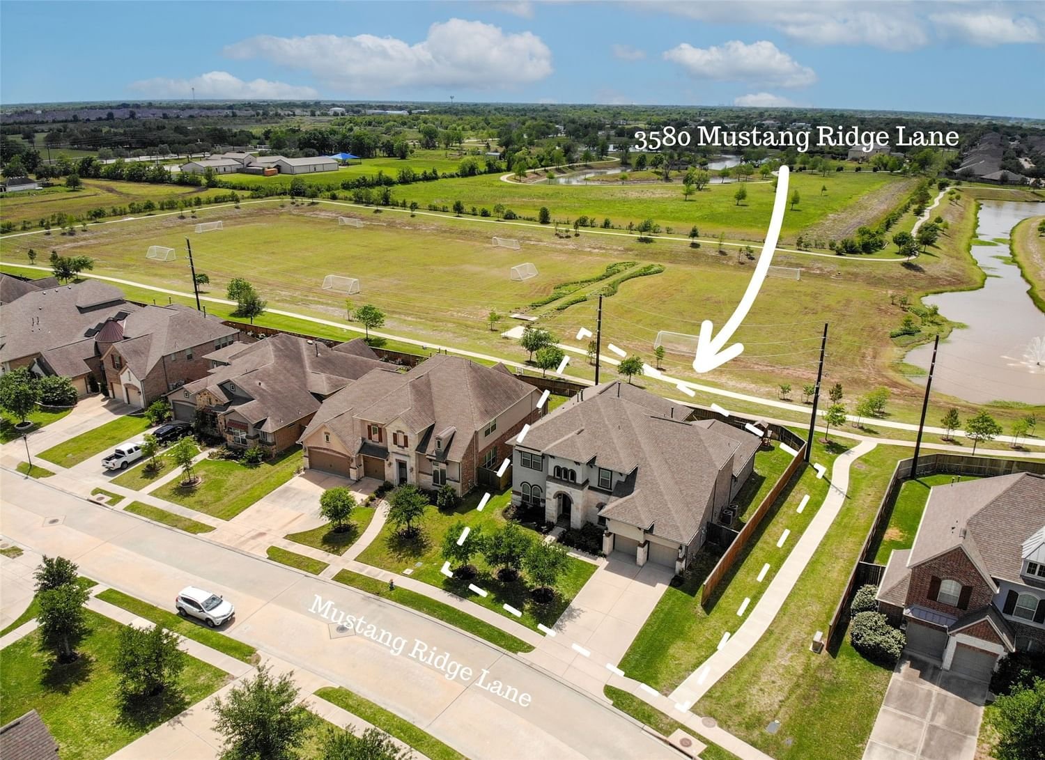 Real estate property located at 3580 Mustang Ridge, Brazoria, Southern Trails Sec 17 A0564, Pearland, TX, US