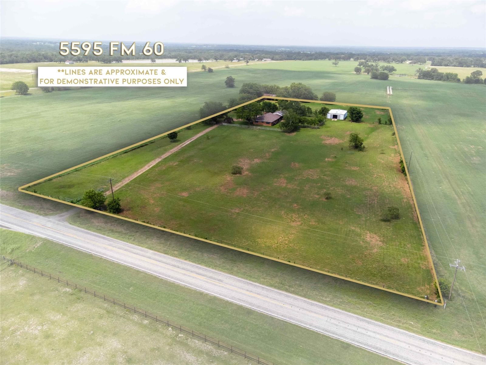 Real estate property located at 5595 Fm 60, Burleson, Ann Bass League, Caldwell, TX, US