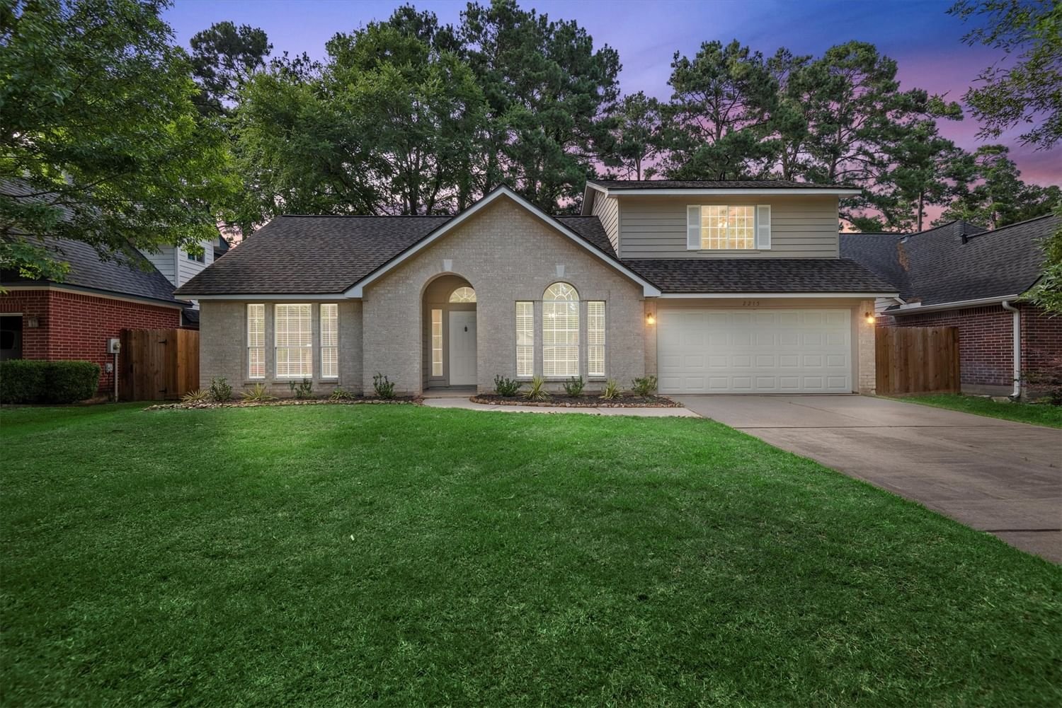 Real estate property located at 2215 Rolling Glen, Harris, Lexington Woods North Sec 01, Spring, TX, US