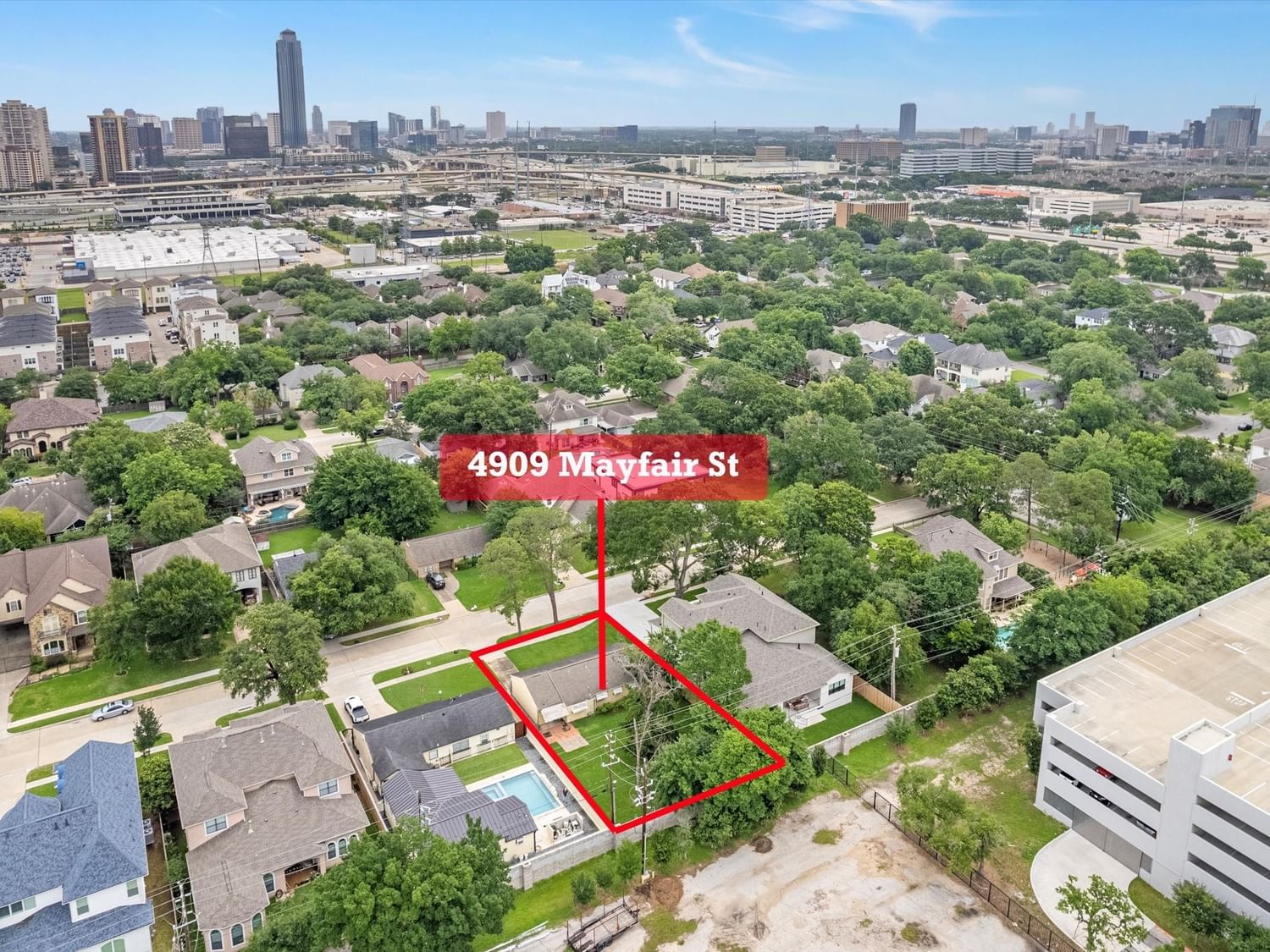 Real estate property located at 4909 Mayfair, Harris, Loveland Terrace, Bellaire, TX, US