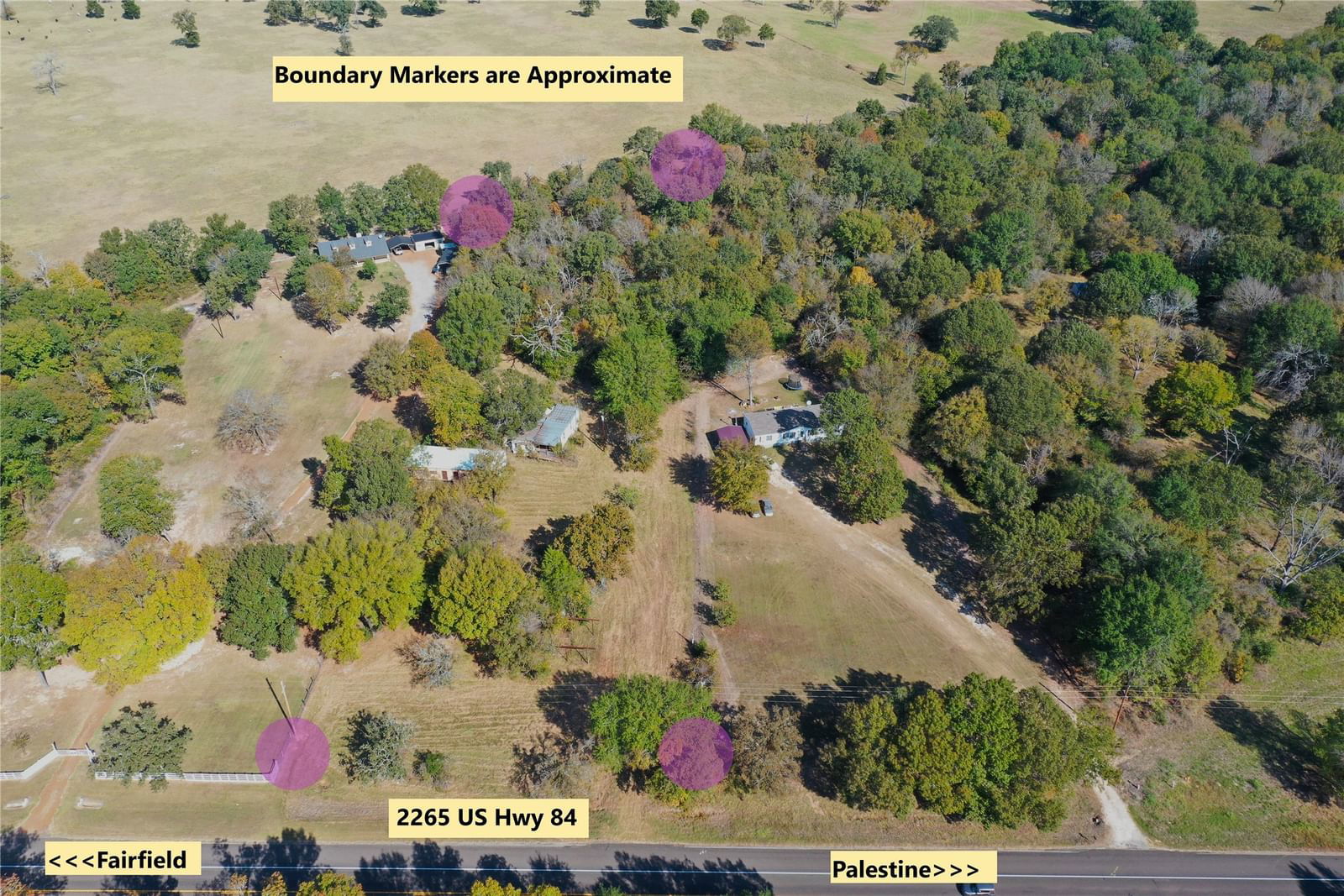 Real estate property located at 2265 US Highway 84, Freestone, None, Oakwood, TX, US