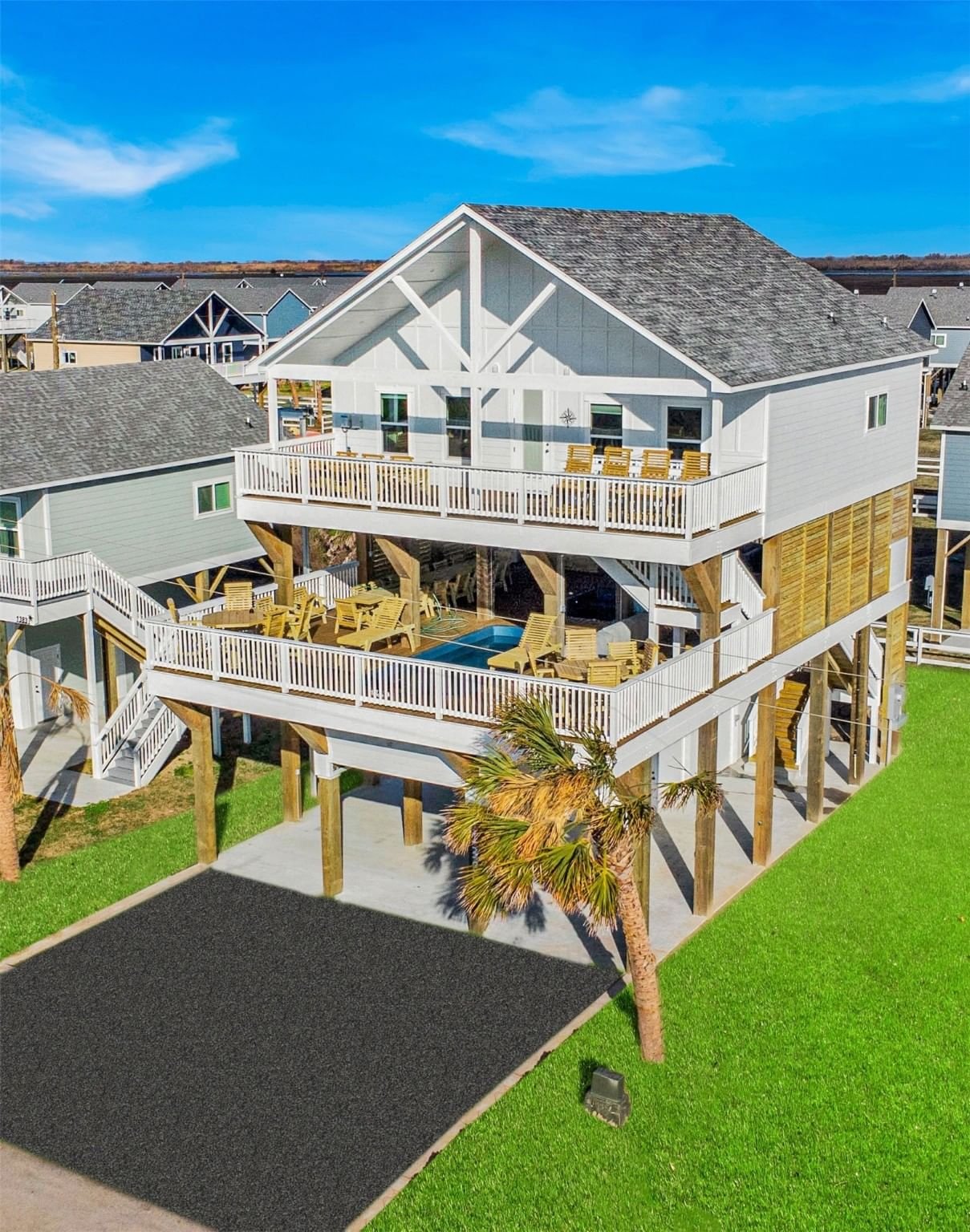 Real estate property located at 1385 Featherstone, Galveston, Villas at Rollover Bay, Gilchrist, TX, US