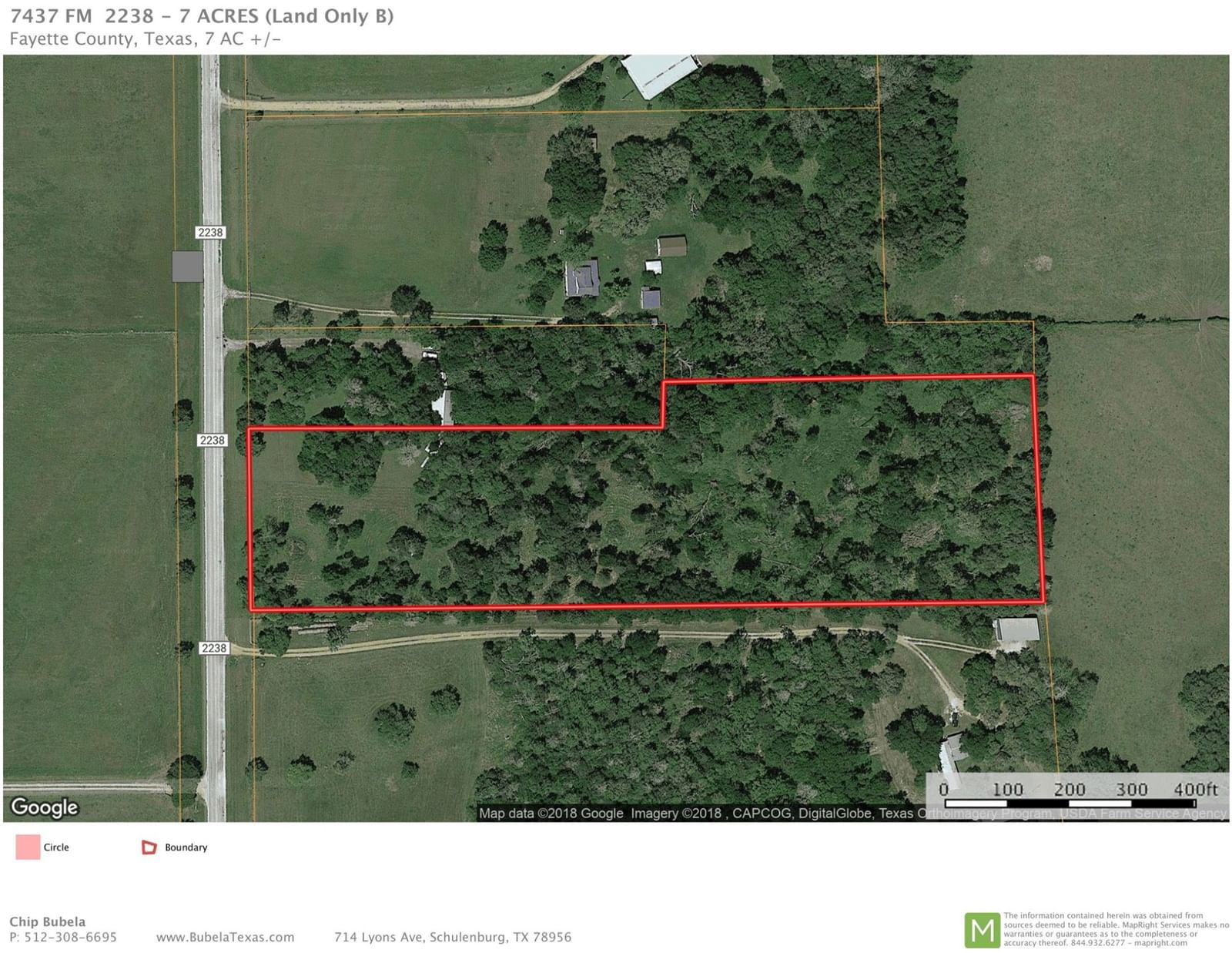 Real estate property located at 0000 FM 2238, Fayette, R SMITH, Schulenburg, TX, US