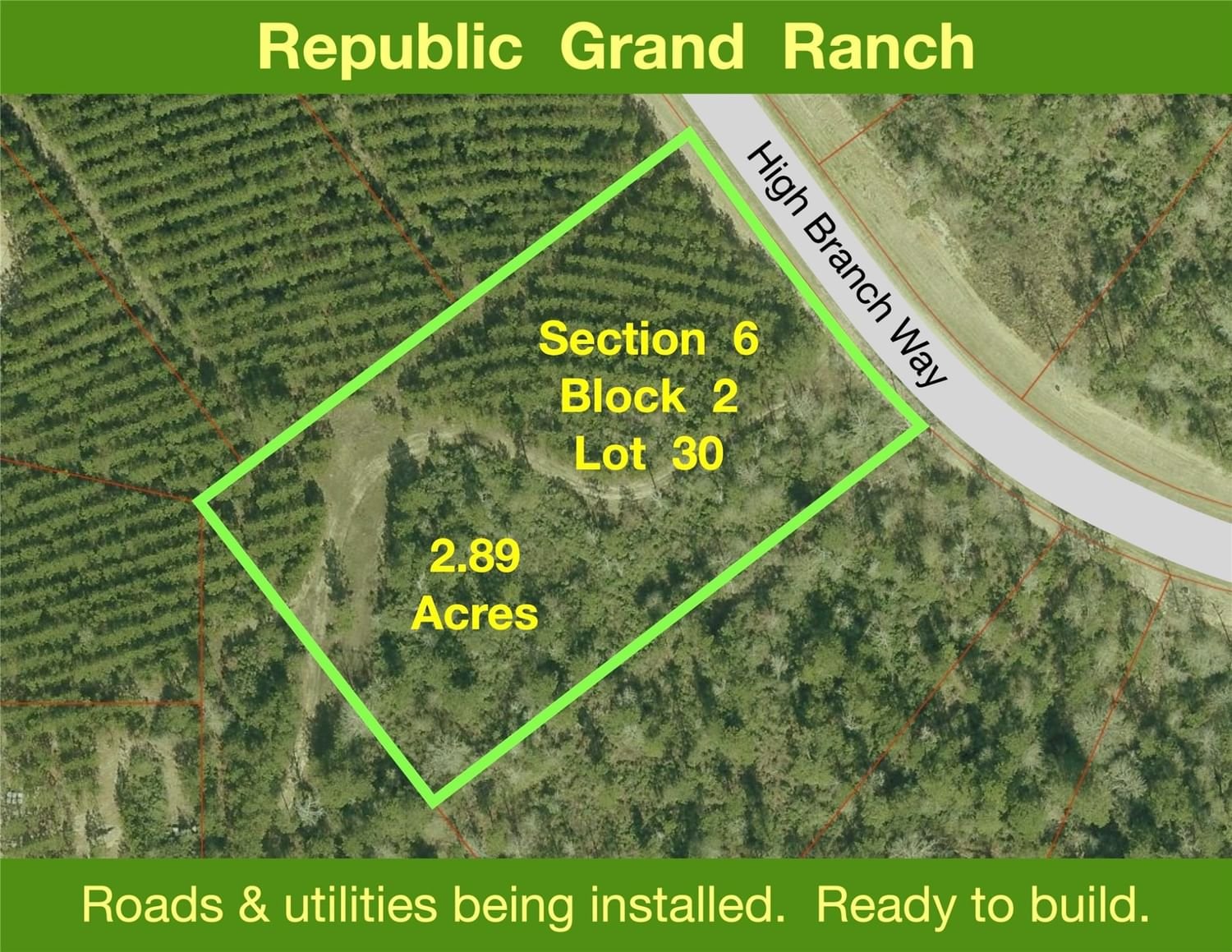 Real estate property located at 12050 High Branch, Montgomery, Republic Grand Ranch, Willis, TX, US
