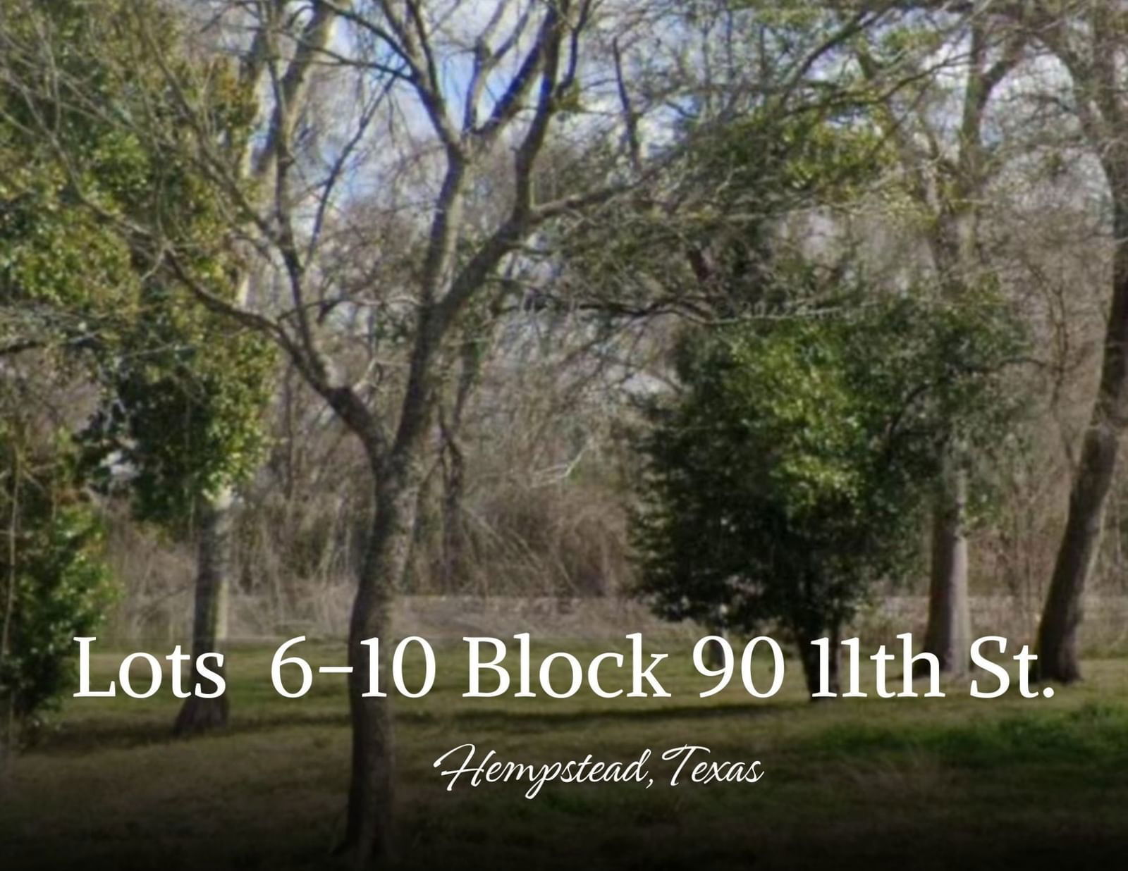 Real estate property located at Lots 6,7,8,9,10 Block 90 Located on 11th Street, Waller, Hempstead, Hempstead, TX, US