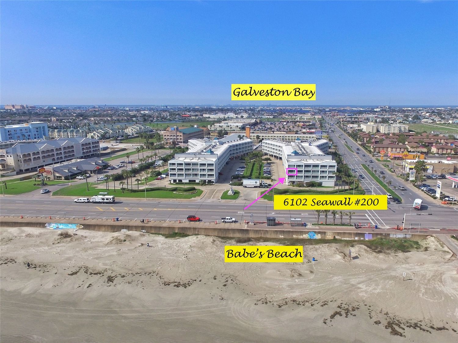 Real estate property located at 6102 Seawall #200, Galveston, Galveston, TX, US