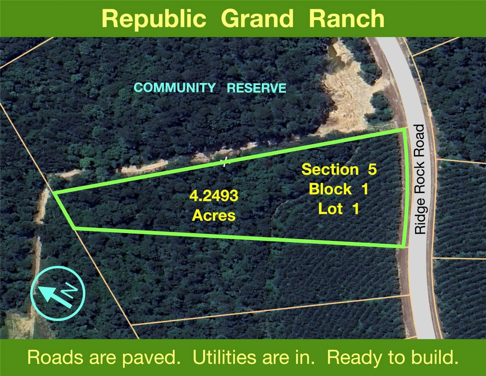 Real estate property located at 15761 Ridge Rock, Montgomery, Republic Grand Ranch, Willis, TX, US