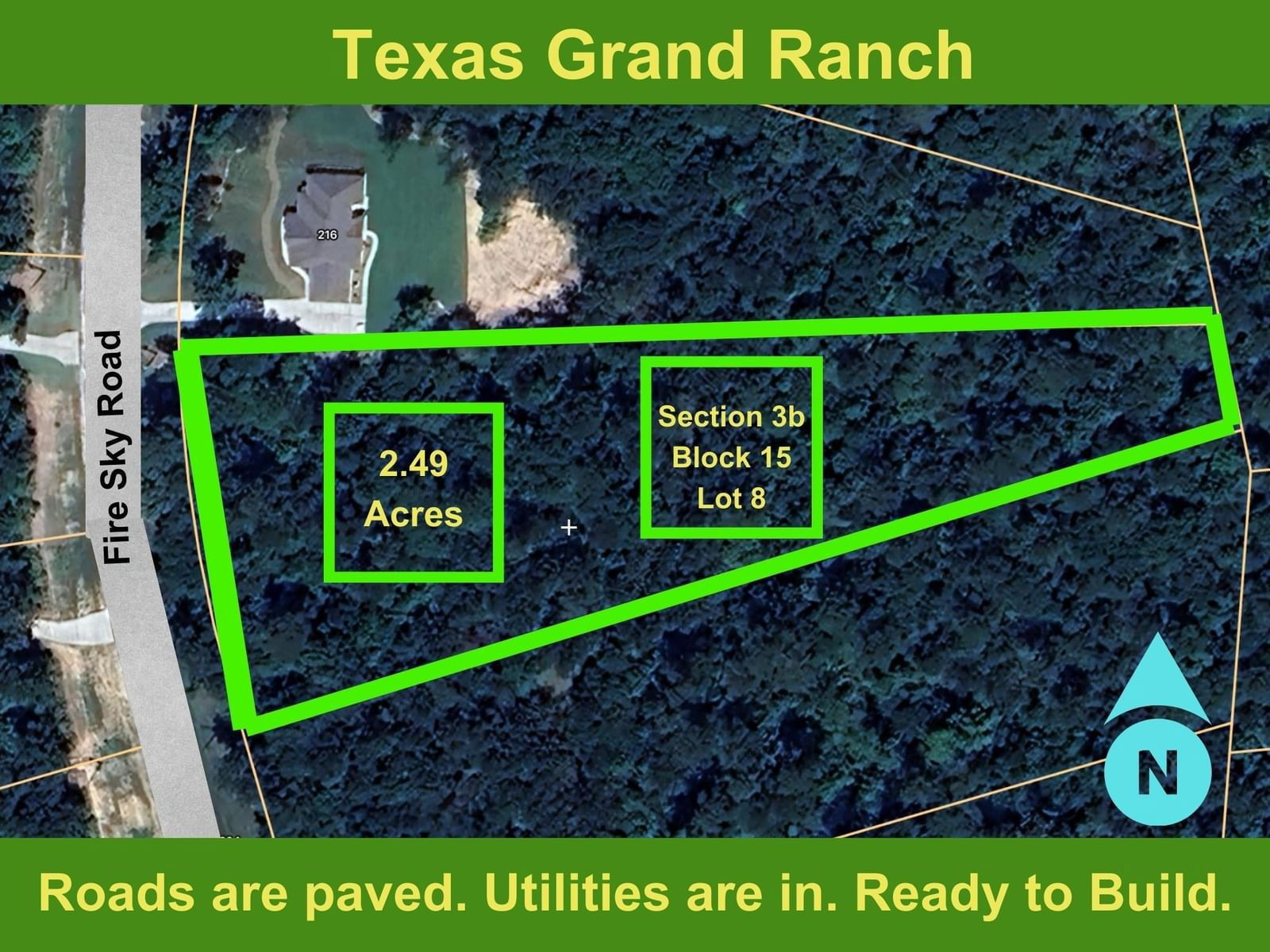 Real estate property located at 3B-15-8 Fire Sky, Walker, Texas Grand Ranch, Huntsville, TX, US