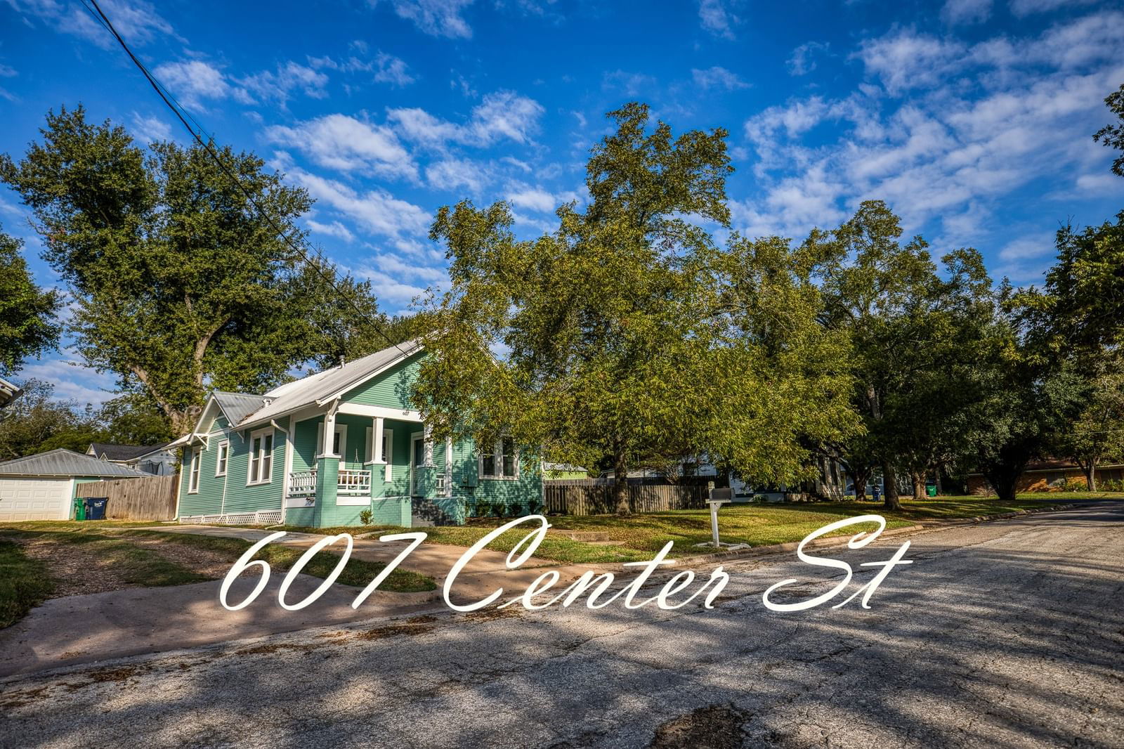 Real estate property located at 607 Center, Washington, Potterwhite Add, Brenham, TX, US