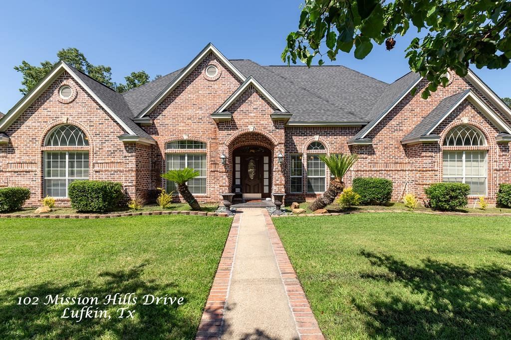 Real estate property located at 102 Mission Hills Drive, Angelina, Crown Colony, Lufkin, TX, US