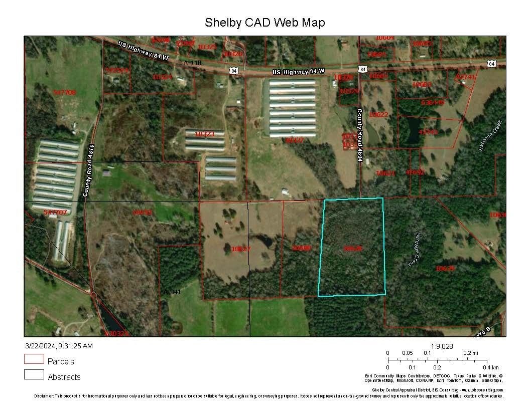 Real estate property located at TBD County Rd 4804, Shelby, N/A, Timpson, TX, US