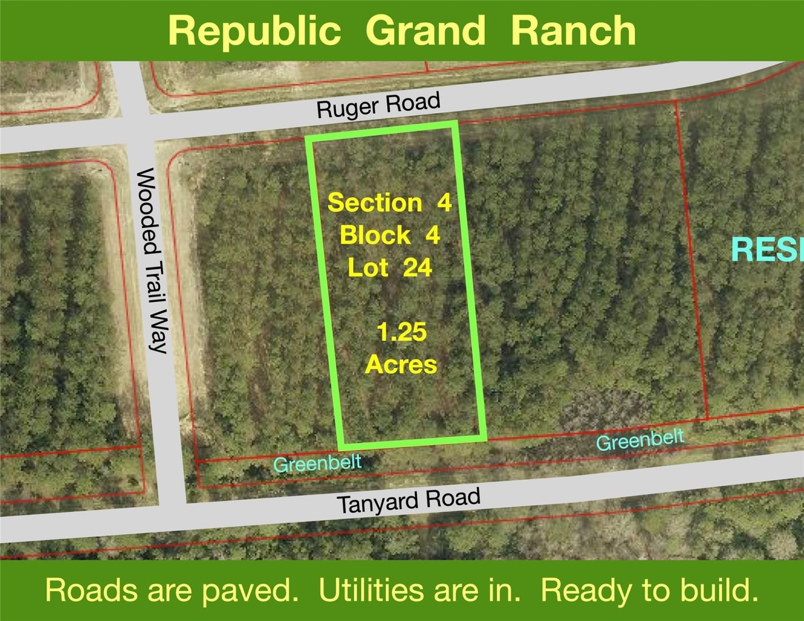 Real estate property located at 10995 Ruger, Montgomery, Republic Grand Ranch, Willis, TX, US