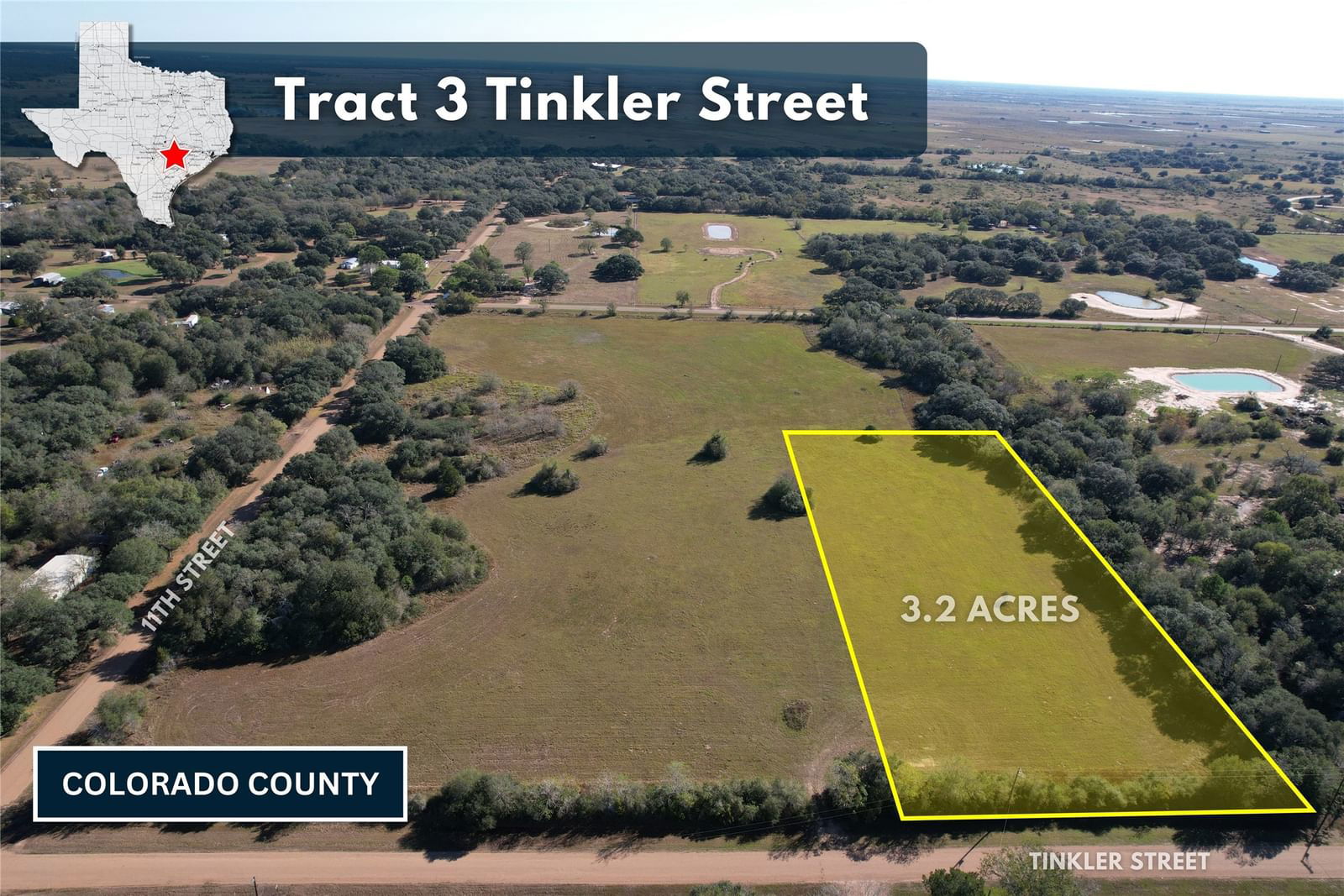 Real estate property located at Tract 3 Tinkler, Colorado, Rock Island Outlots, Rock Island, TX, US