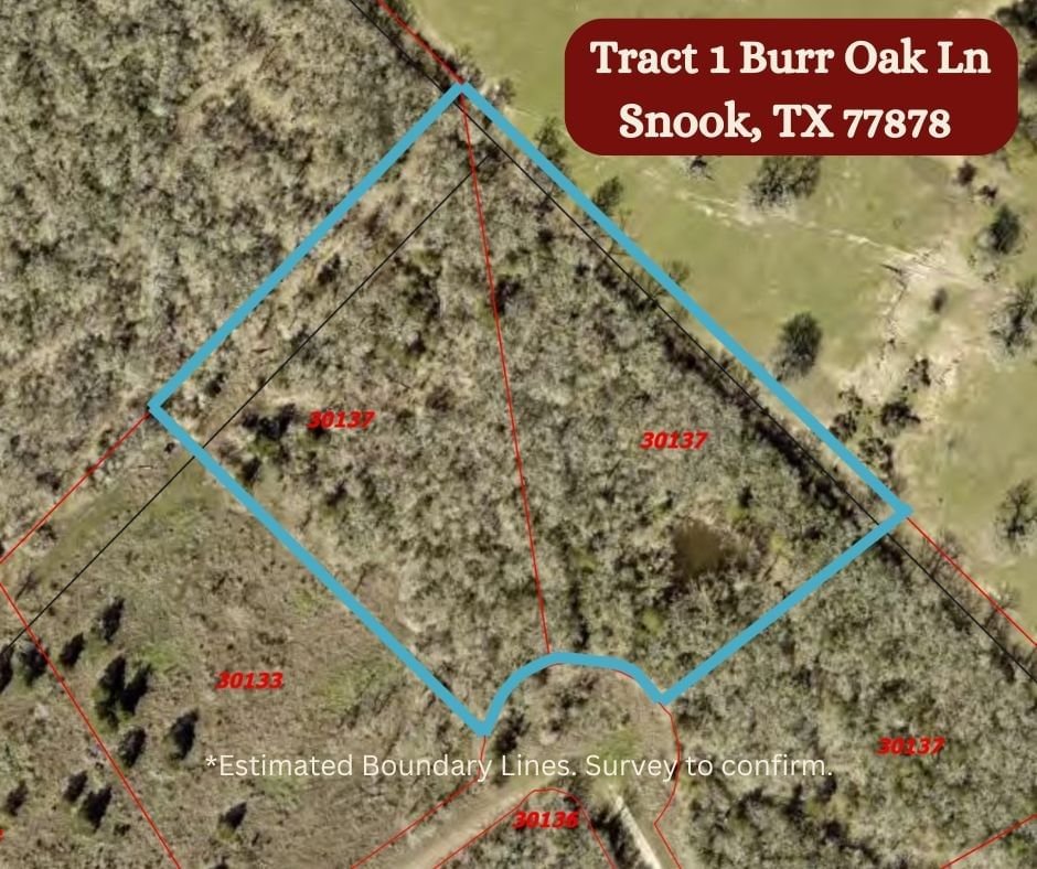 Real estate property located at Tract 1 Burr Oak Ln, Burleson, Other, Snook, TX, US