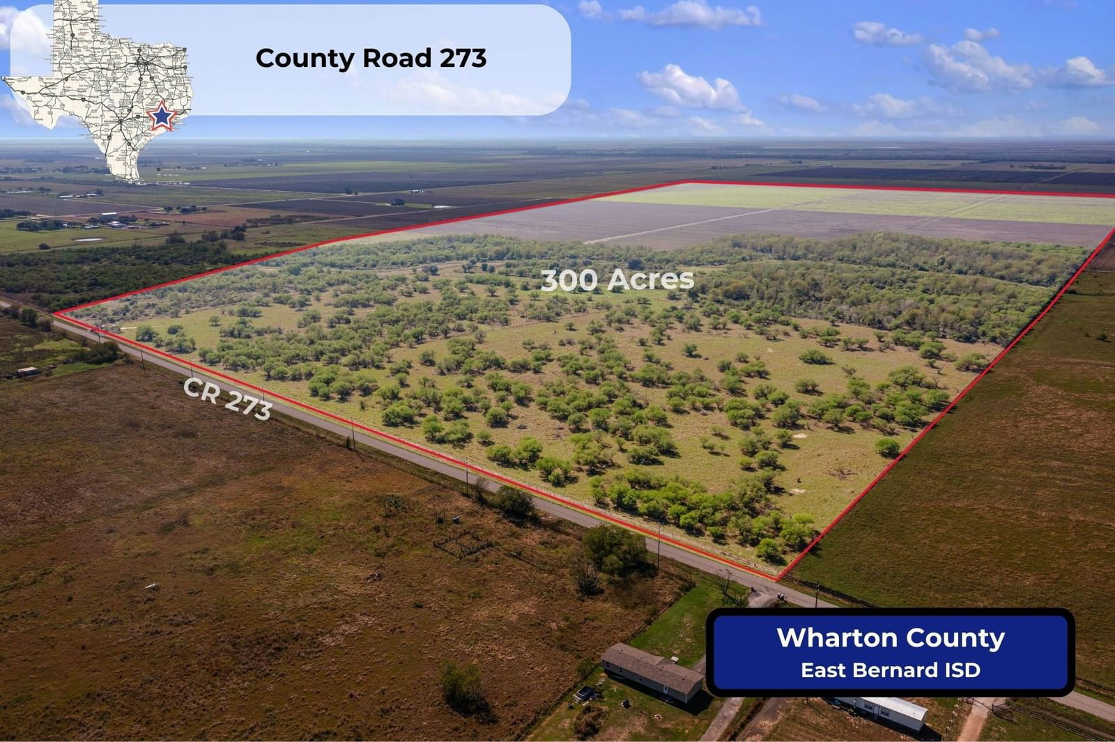 Real estate property located at 00 County Road 273, Wharton, n/a, East Bernard, TX, US