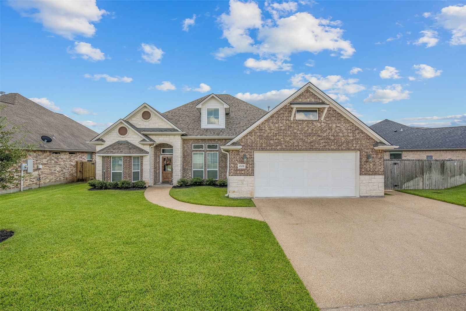 Real estate property located at 4068 Crooked Creek, Brazos, Creek Meadows, College Station, TX, US