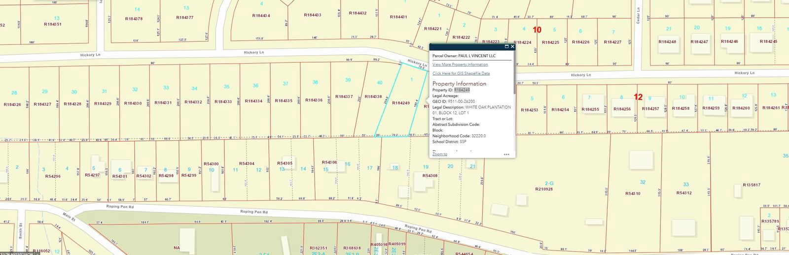 Real estate property located at Lot1-12 Hickory, Montgomery, White Oak Plantation, Splendora, TX, US