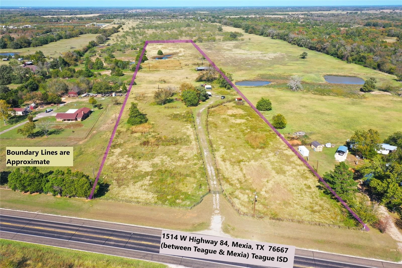 Real estate property located at 1514 Highway 84, Freestone, None, Mexia, TX, US