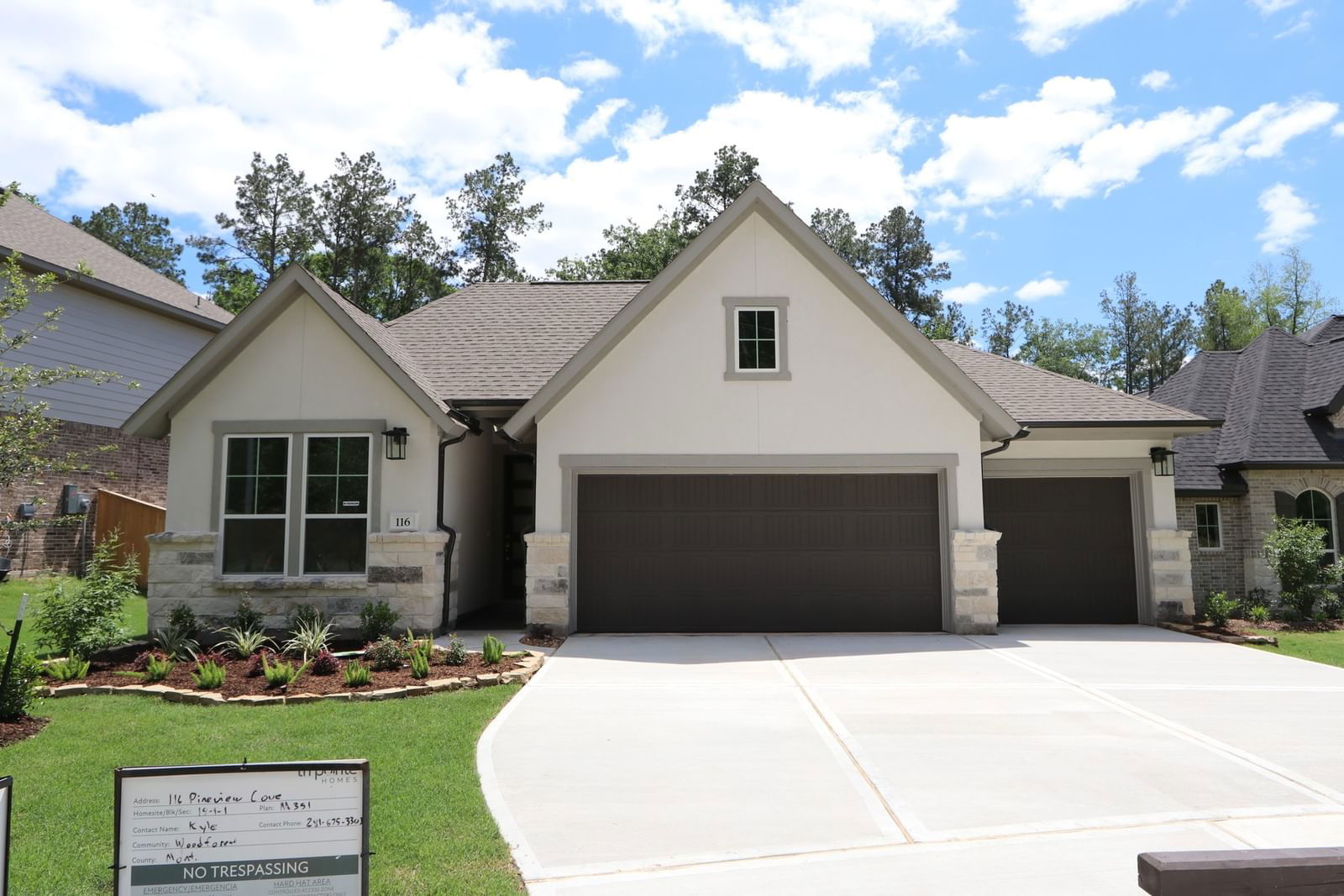 Real estate property located at 116 Pineview Cove, Montgomery, Woodforest, Montgomery, TX, US