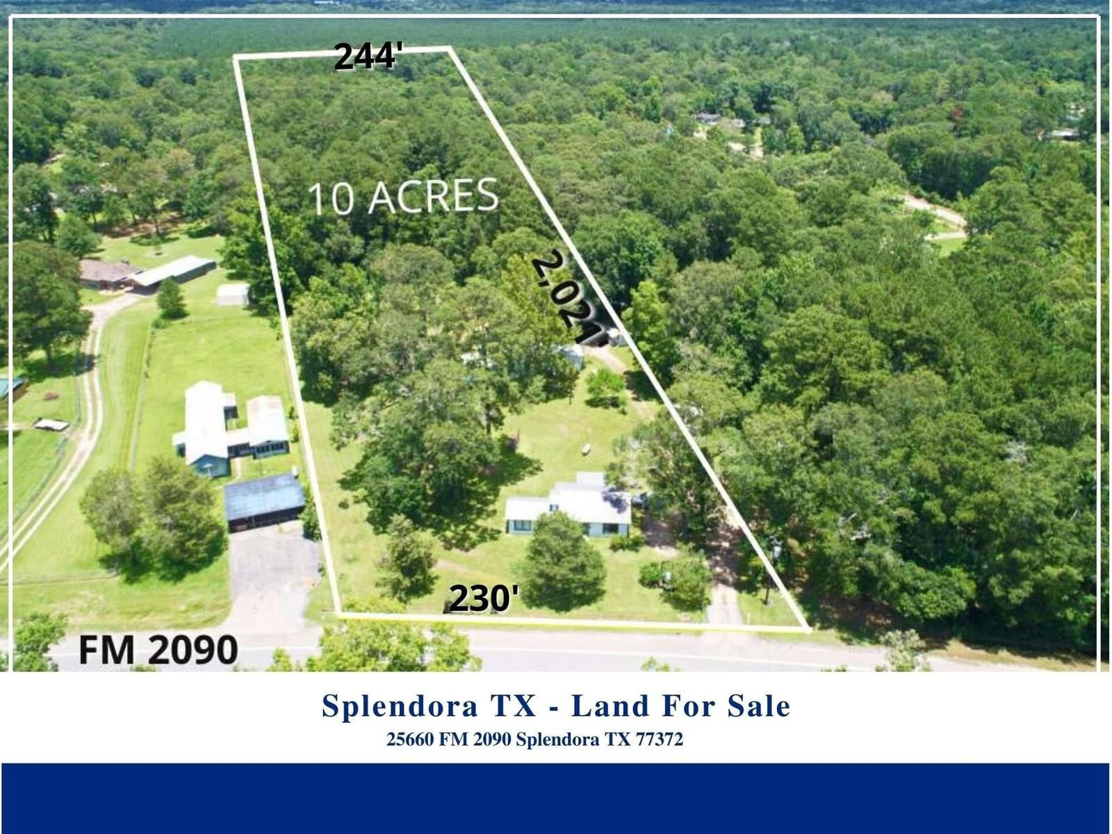 Real estate property located at 26550 Fm 2090, Montgomery, N/A, Splendora, TX, US