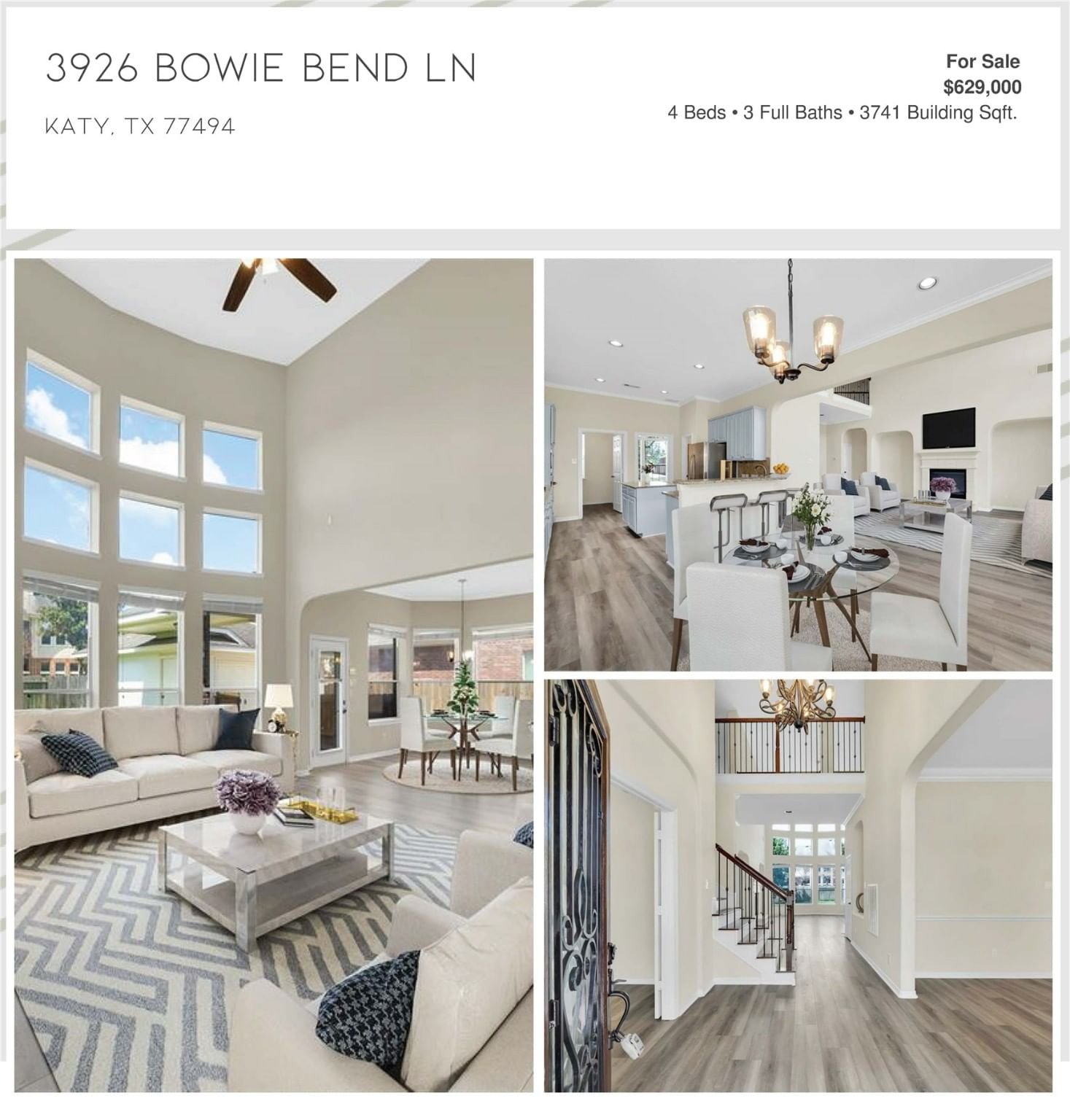 Real estate property located at 3926 Bowie Bend, Fort Bend, Pine Mill Ranch Sec 3, Katy, TX, US