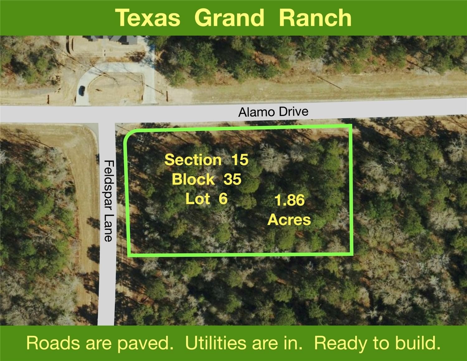 Real estate property located at 15-35-6 Feldspar, Walker, Texas Grand Ranch, Huntsville, TX, US