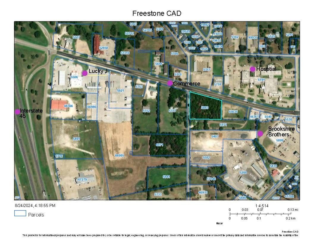 Real estate property located at TBD Commerce, Freestone, None, Fairfield, TX, US