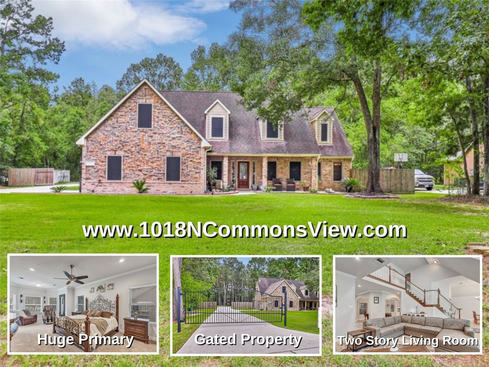 Real estate property located at 1018 Commons View, Harris, Commons Lake Houston Sec 14, Houston, TX, US