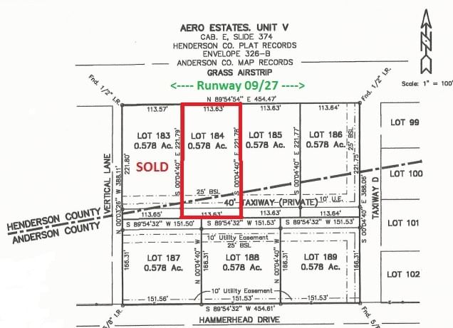 Real estate property located at Lot 184 Hammerhead Dr, Henderson, Aero Estates, Berryville, TX, US