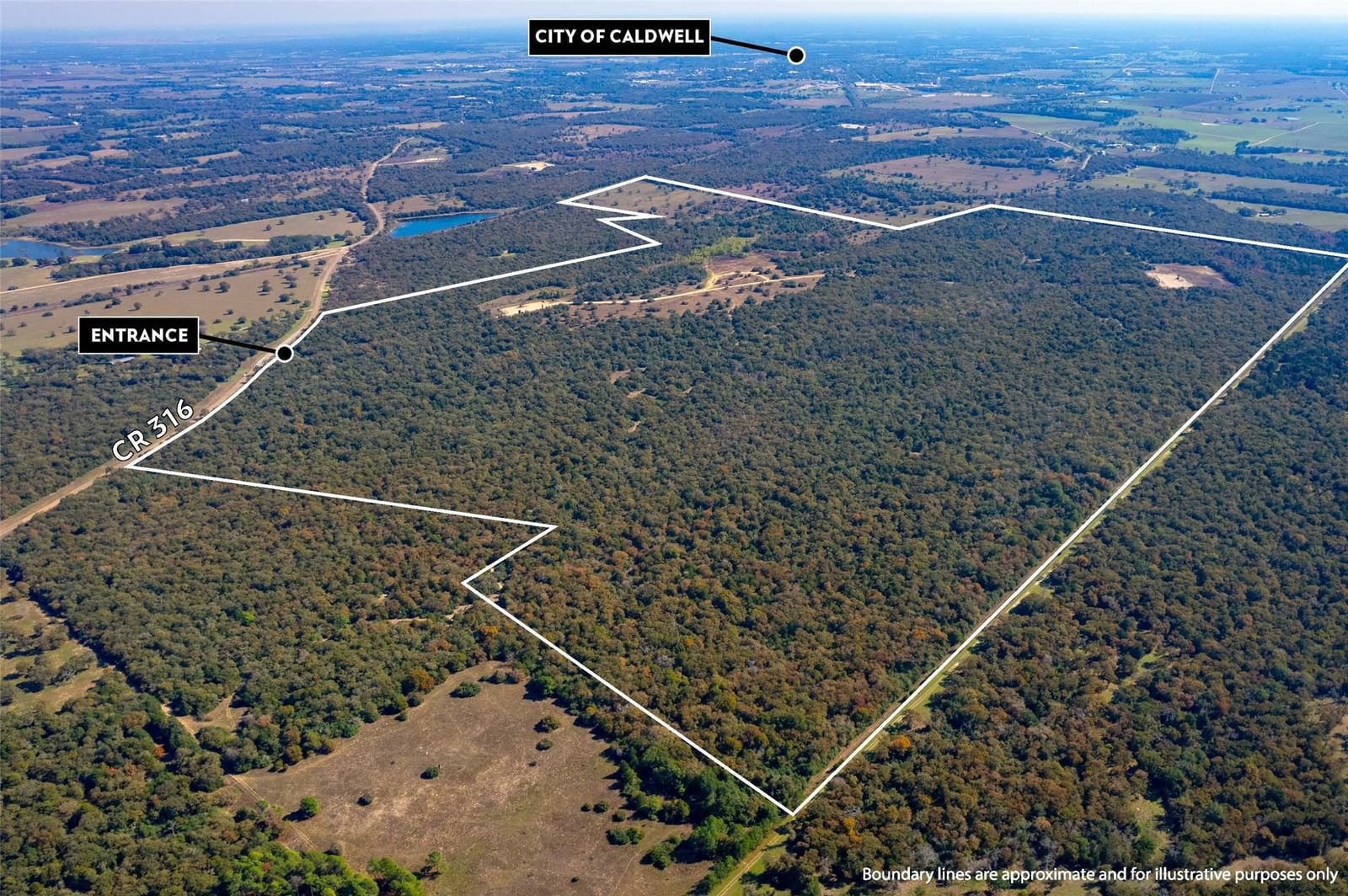 Real estate property located at TBD(507ac) County Road 316, Burleson, N/A, Caldwell, TX, US