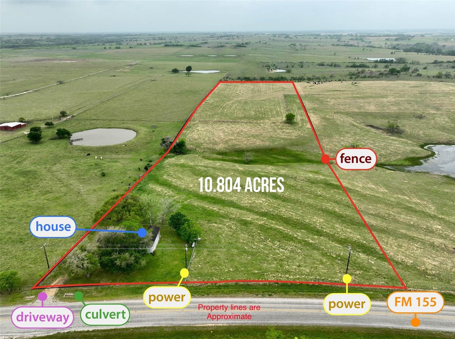 Real estate property located at 6401 FM 155, Fayette, Weimar Call 66 TR 6 Fayette County, Weimar, TX, US