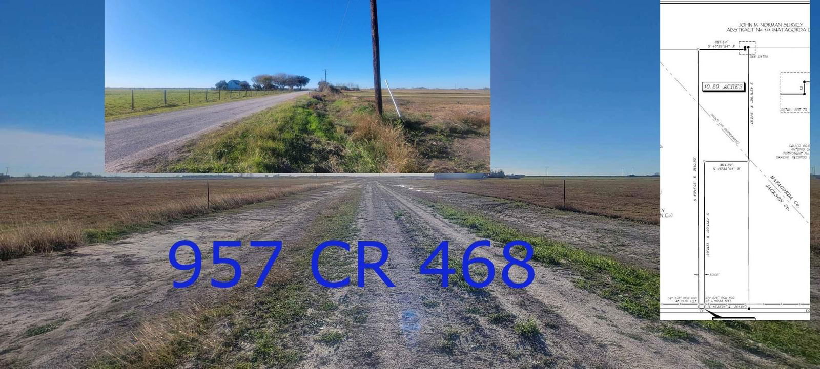 Real estate property located at 957 County Road 468, Jackson, J M Norman Sur Abs #368, Palacios, TX, US