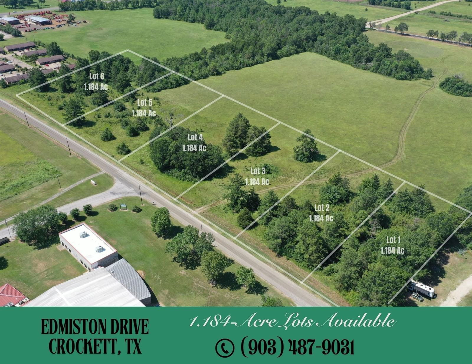 Real estate property located at TBD Lot 2 Edmiston, Houston, H MASTERS, Crockett, TX, US