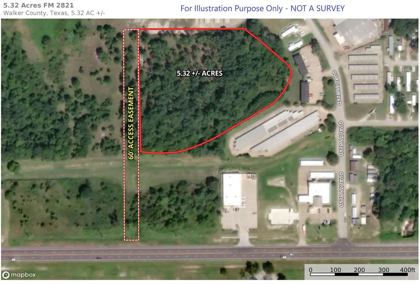 Real estate property located at 5.32 Acres FM 2821, Walker, N/A, Huntsville, TX, US