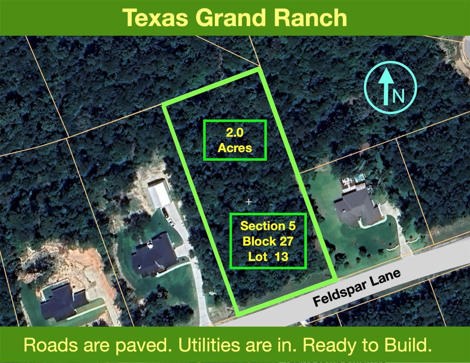 Real estate property located at 5-27-13 Feldspar, Walker, Texas Grand Ranch, Huntsville, TX, US