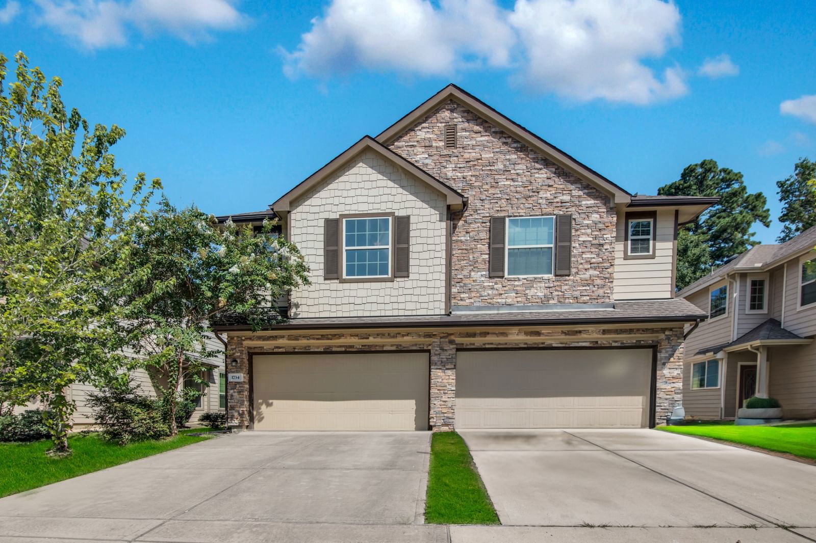 Real estate property located at 1734 Parkside Shores, Harris, Villas/Newport, Crosby, TX, US