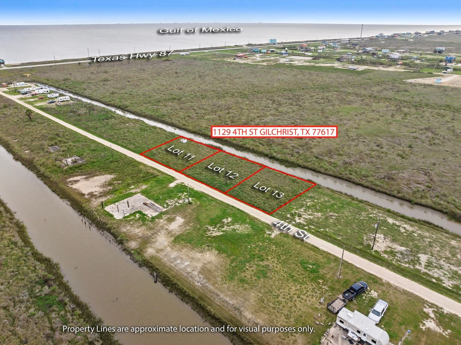 Real estate property located at 1129 4th, Galveston, Gulf Haven Homes Unrec, Gilchrist, TX, US