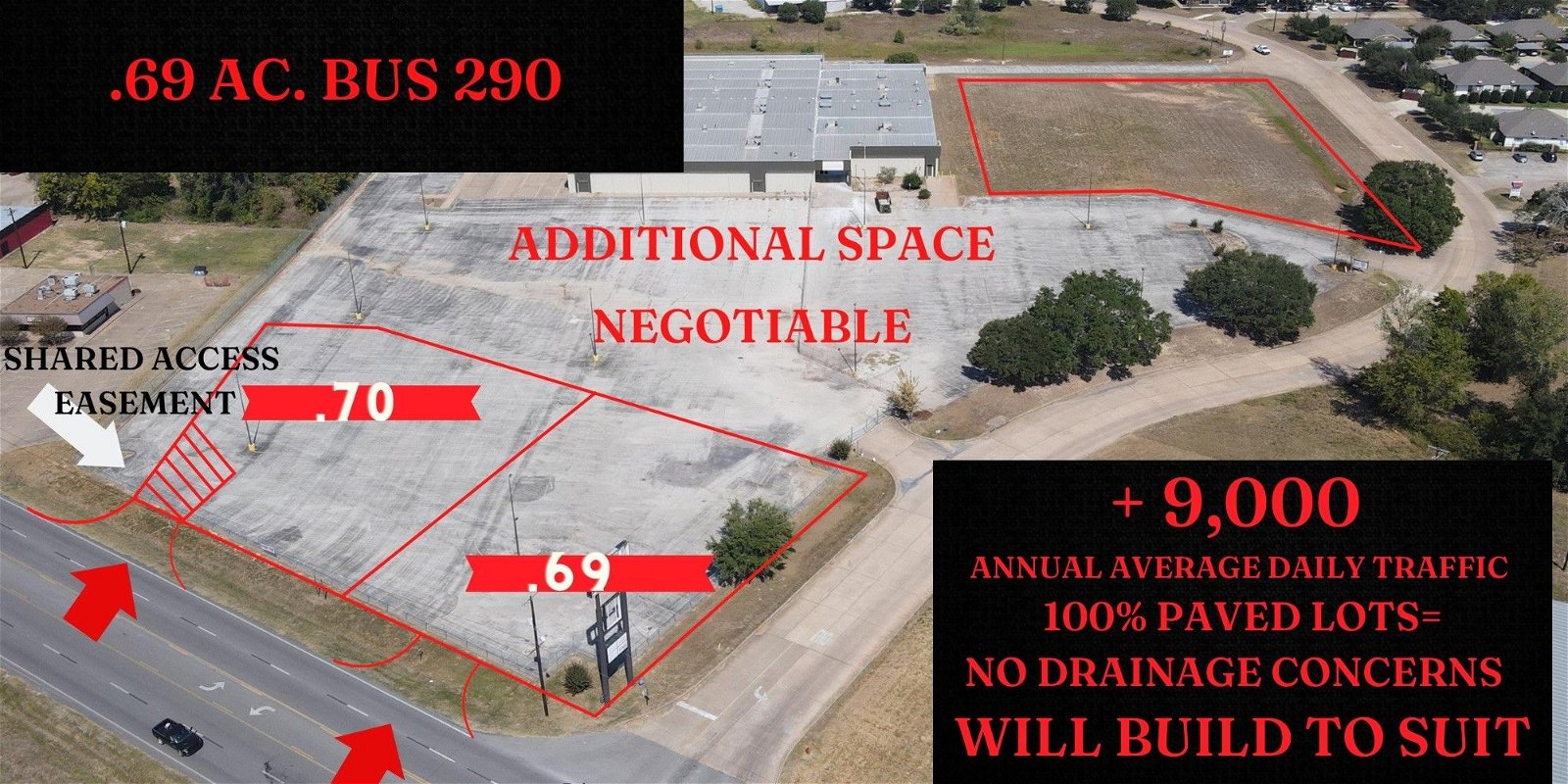 Real estate property located at .69AC Bus 290, Waller, City of Hempstead, Hempstead, TX, US