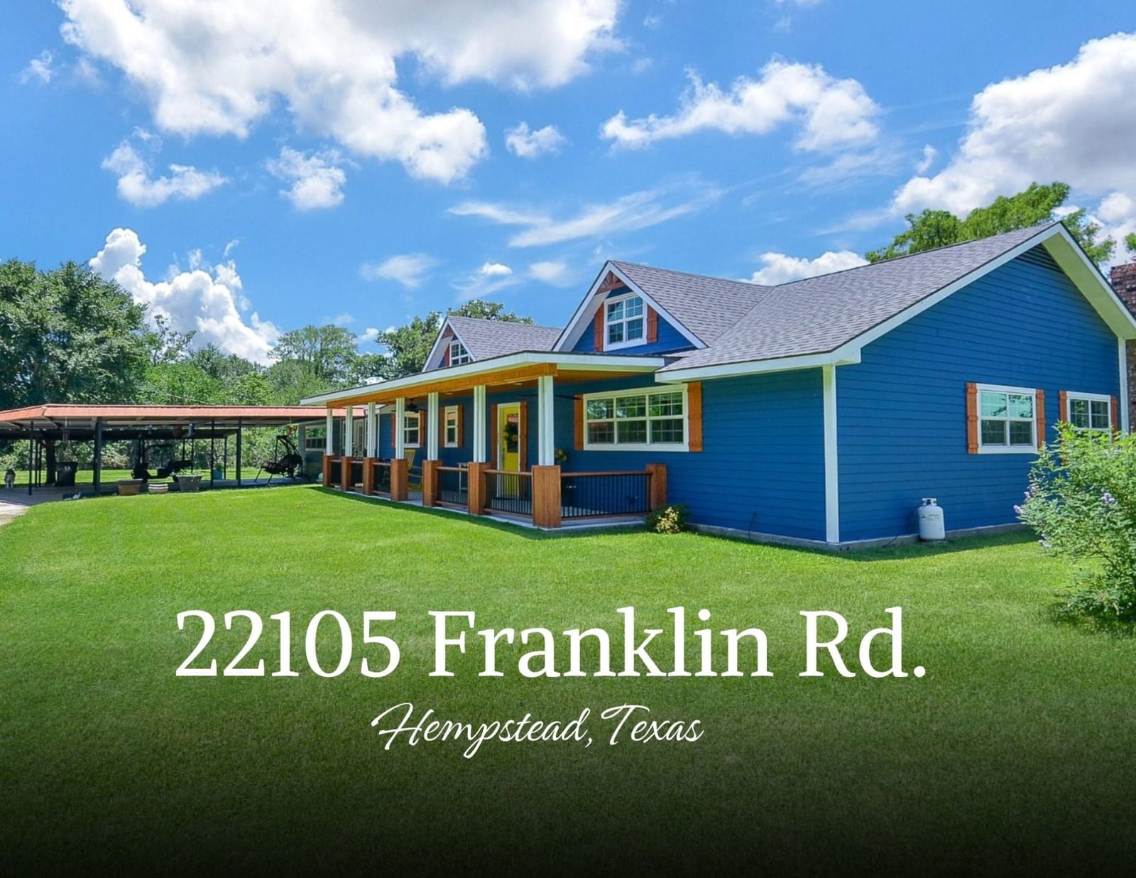 Real estate property located at 22105 Franklin, Waller, NONE, Hempstead, TX, US