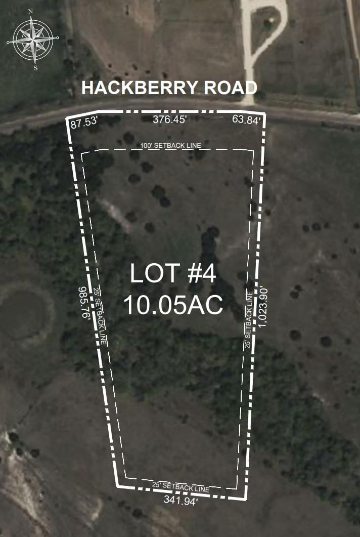 Real estate property located at Lot 4 Hackberry Lane, Bell, NA, Salado, TX, US