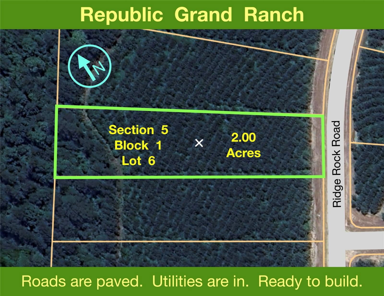 Real estate property located at 15727 Ridge Rock, Montgomery, Republic Grand Ranch, Willis, TX, US