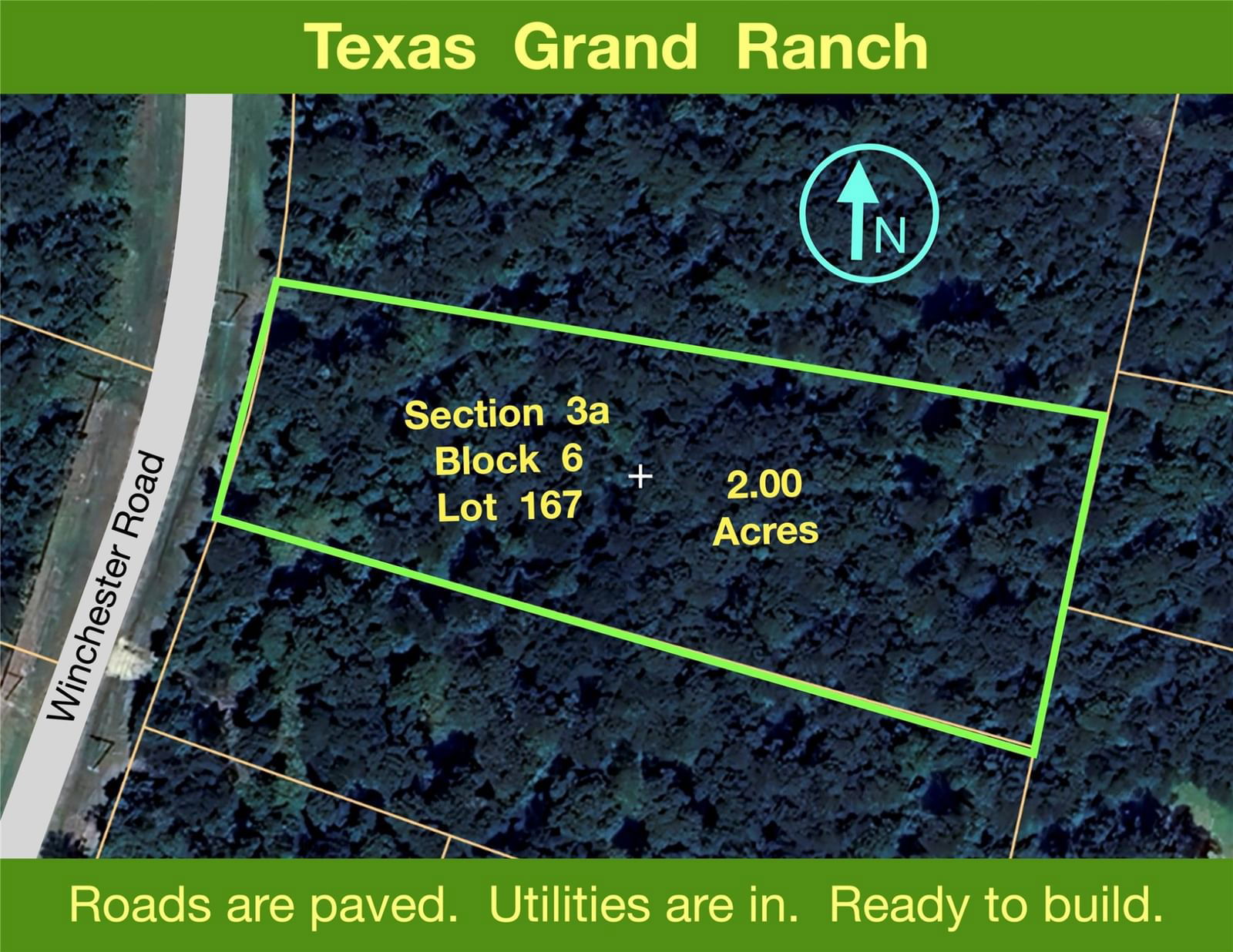 Real estate property located at 3a-6-167 Winchester, Walker, Texas Grand Ranch, Huntsville, TX, US