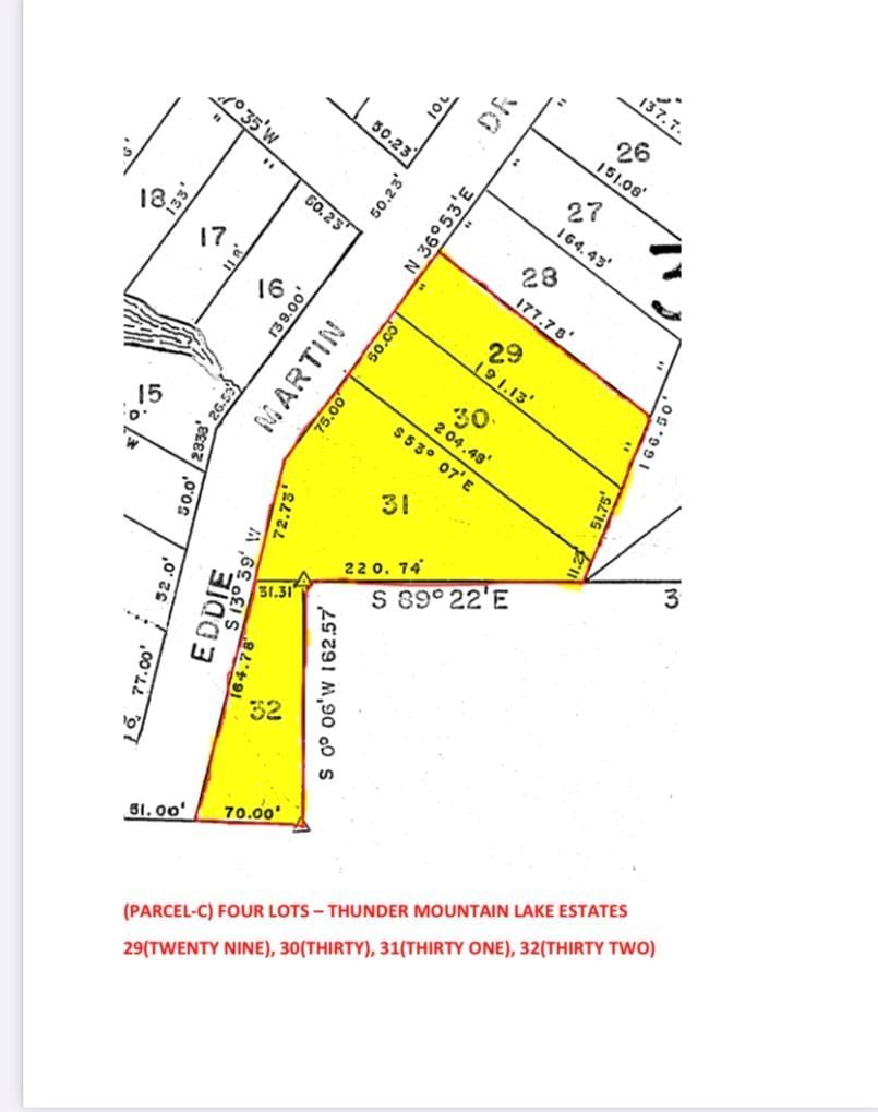 Real estate property located at TBD 29,30,31,32 Eddie Martin, Polk, Thunder Mountain, Livingston, TX, US