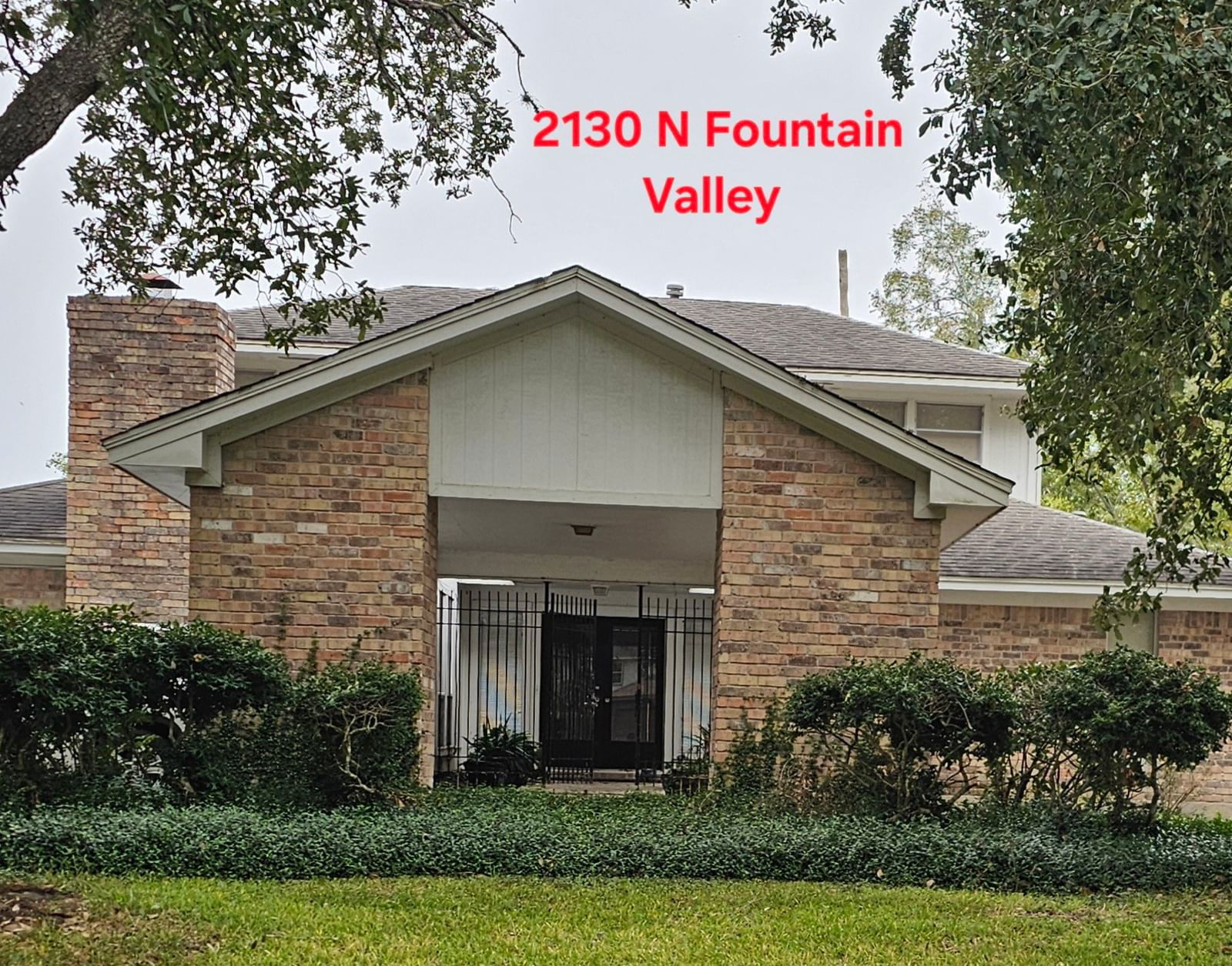 Real estate property located at 2130 Fountain Valley, Fort Bend, Quail Valley Glenn Lakes, Missouri City, TX, US