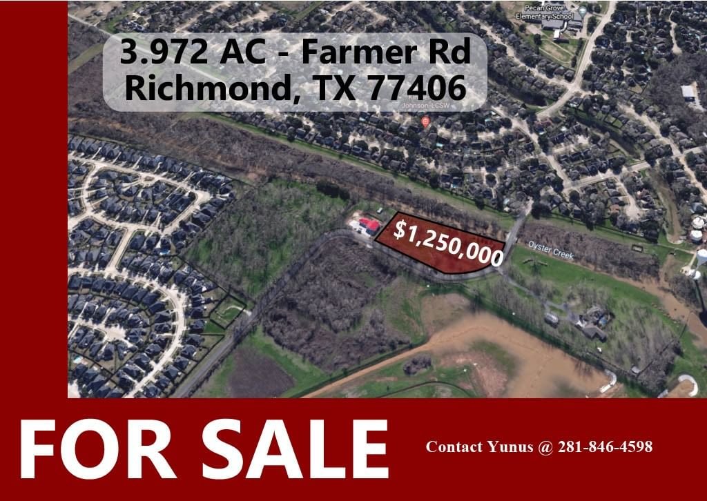 Real estate property located at 0 Farmer, Fort Bend, Wm Morton, Richmond, TX, US