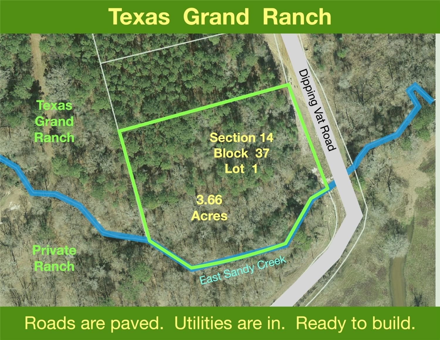 Real estate property located at 14-37-1 Dipping Vat, Walker, Texas Grand Ranch, New Waverly, TX, US