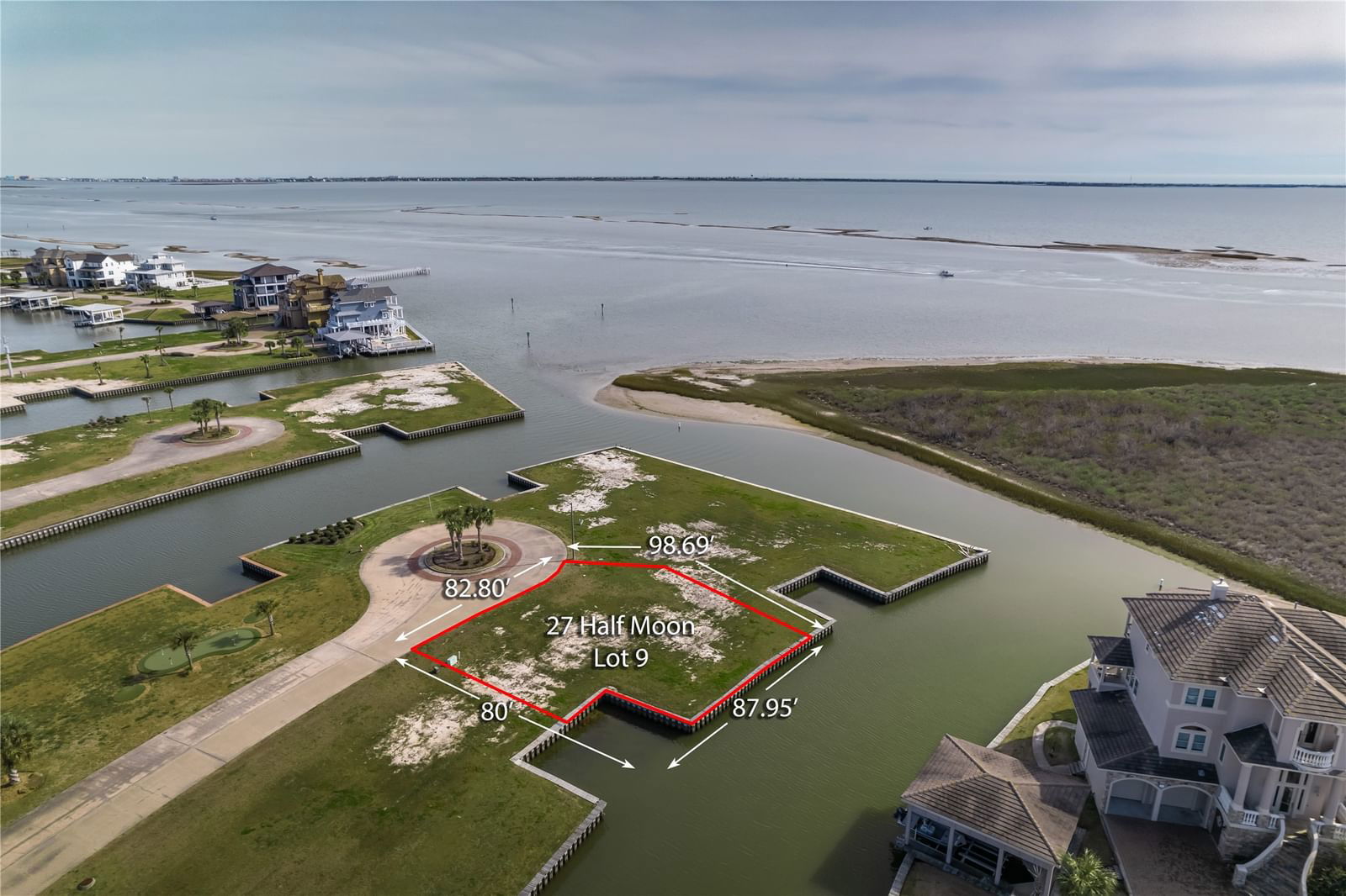 Real estate property located at 27 Half Moon, Galveston, Harborwalk Sec 2 2005, Hitchcock, TX, US